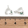 Brass Micro Pave Cubic Zirconia Ice Pick and Pinch Bails X-KK-G557-44S-3