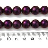 Electroplated Synthetic Magnetic Hematite Beads Strands G-I364-K01-03-4