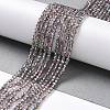 Transparent Electroplate Glass Beads Strands GLAA-H021-01A-HP02-3