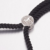 Nylon Twisted Cord Bracelet Making X-MAK-F019-04P-3