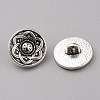 1-Hole Alloy Shank Buttons LS-BUTT-WH0020-22A-1
