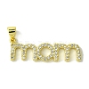 Mother's Day Real 18K Gold Plated Brass Micro Pave Cubic Zirconia Pendants KK-H472-06A-G01-1