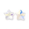 AB Color Plated Transparent Electroplate Glass Charms GLAA-H104-A04-2