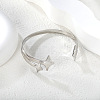 304 Stainless Steel Open Cuff Bangles WGD4AB0-01-1