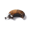 Natural Tiger Eye Pendants G-Z022-04F-3