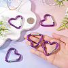 5Pcs Zinc Alloy Spring Gate Rings FIND-TA0009-73B-6