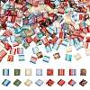 320Pcs 8 Style 2-Hole Glass Seed Beads SEED-SC0001-09-1
