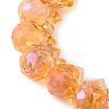Electroplate Glass Beads Strands EGLA-D030-17M-3