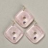 Natural Rose Quartz Pendants GG-CBA4625-04G-05-1