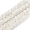 Frosted Crackle Glass Beads Strands GLAA-U001-8mm-M07-1