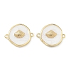 Ocean Brass Enamel Connector Charms KK-C251-05G-01D-1