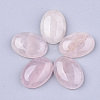 Natural Rose Quartz Cabochons G-S349-25A-07-1