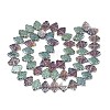Electroplate Glass Beads Strand EGLA-S188-20-C01-2