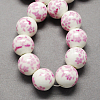 Handmade Printed Porcelain Beads PORC-Q201-16mm-3-1