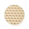 Texture Theme Roung Brass Stamp Head AJEW-M036-06A-G-2