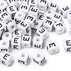 Letter Acrylic European Large Hole Beads OPDL-R050-10mm-E-1