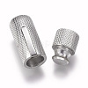 Tarnish Resistant 304 Stainless Steel Bayonet Clasps X-STAS-A035B-8P-4