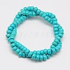 Synthetic Turquoise Beads Strands TURQ-G109-5x3mm-10-2