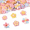100Pcs 8 Styles Translucent & Opaque Resin Cabochons RESI-FS0002-32-2