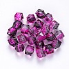 Two Tone Transparent Spray Painted Acrylic Beads ACRP-T005-26F-1