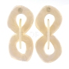Acrylic Dangle Stud Earrings EJEW-JE03840-03-1