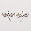 3D Dragonfly Tibetan Style Zinc Alloy Pendants X-TIBEP-Q033-132-2