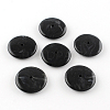 Flat Round Imitation Gemstone Acrylic Beads OACR-R040-01-1