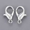 Silver Color Plated Alloy Lobster Claw Clasps X-E106-S-3