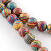 Dyed Synthetical Gemstone Round Bead Strands G-Q939-01A-06-1