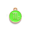 Alloy Enamel Pendants X-ENAM-S124-01A-06L-2
