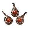 Natural Red Jasper Pendants G-H065-02R-22-1