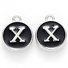 Platinum Plated Alloy Charms ENAM-S118-02X-P-1
