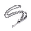 304 Stainless Steel Pendant Necklaces NJEW-O113-05P-3