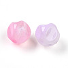 Transparent UV Plating Acrylic Beads OACR-I015-45-2