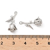 Brass Micro Pave Cubic Zirconia Pendants KK-L260-15P-3