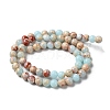 Synthetic Imperial Jasper Dyed Beads Strands X-G-D077-A01-01I-3