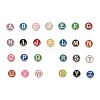 104Pcs 26 Colors Alloy Enamel Beads ENAM-YW0001-75-2