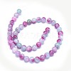 Natural Dyed Jade Beads Strands G-F601-A30-2