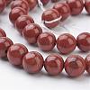 Natural Red Jasper Round Beads Strands GSR011-2