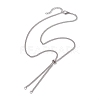Tarnish Resistant Adjustable 304 Stainless Steel Curb Chains Necklaces Making AJEW-JB01214-01-1