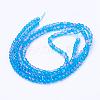 Spray Painted Crackle Glass Beads Strands CCG-Q001-4mm-19-3