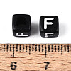 Initial Acrylic Horizontal Hole Beads OACR-ZX006-35F-3