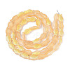Frosted Glass Beads Strands GLAA-T023-40C-07-2