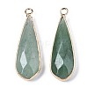 Natural Green Aventurine Pendants G-S359-319A-2