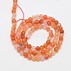 Natural Carnelian Beads Strands G-N0006-4mm-17-5