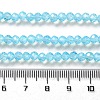 Baking Paint Transparent Glass Beads Strands DGLA-A034-J4MM-D08-4
