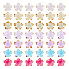 120Pcs 8 Colors Acrylic Bead Caps MACR-TA0002-59-2