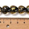 Handmade Dichroic Foil Glass Beads Strands DICH-U001-03C-4