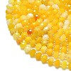 Natural Banded Agate Beads Strands G-P573-A13-01-3