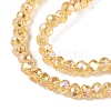 Electroplate Glass Beads Strands EGLA-A044-T2mm-B03-4